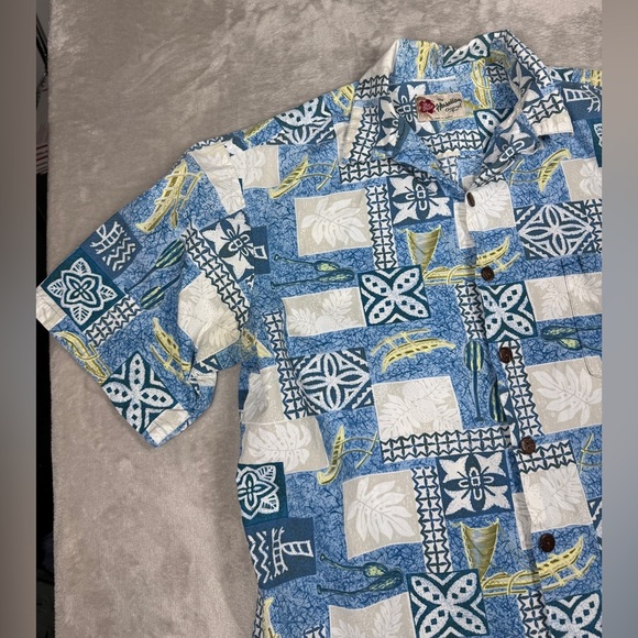 Vintage Hilo Hattie The Hawaiian Original Men’s Tropical Button Front Shirt L - Picture 2 of 16